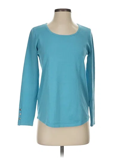 Pre-owned Chico's Pullover Sweater In Blue