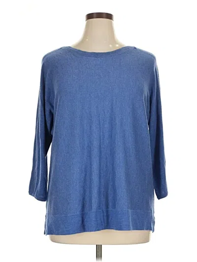 Pre-owned Chico's Pullover Sweater In Blue
