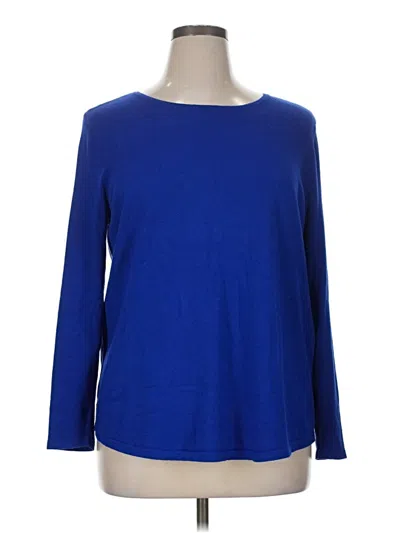 Pre-owned Chico's Pullover Sweater In Blue