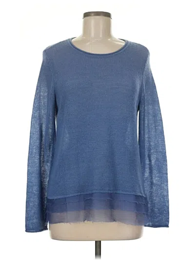 Pre-owned Chico's Pullover Sweater In Blue