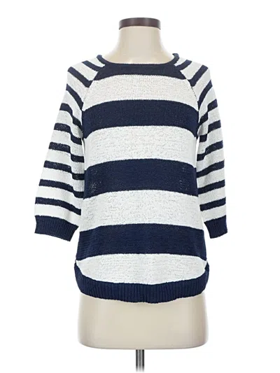 Pre-owned Chico's Pullover Sweater In Blue