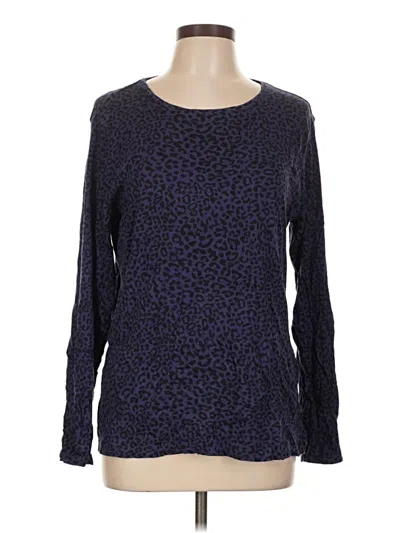 Pre-owned Chico's Pullover Sweater In Blue