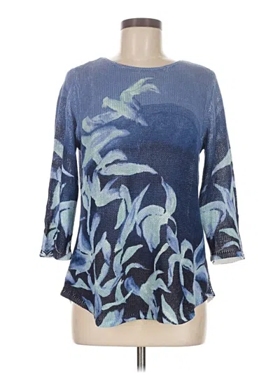 Pre-owned Chico's Pullover Sweater In Blue