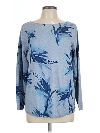 Pre-owned Chico's Pullover Sweater In Blue