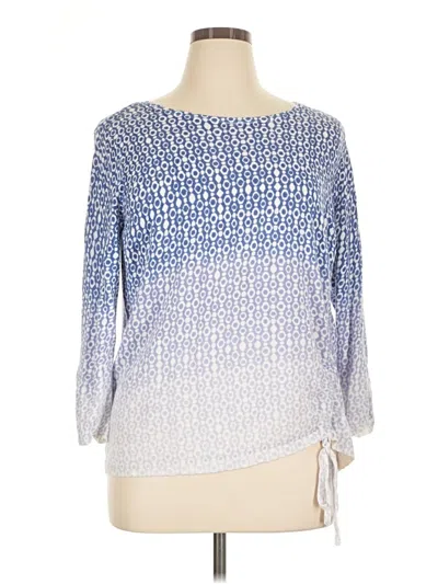 Pre-owned Chico's Pullover Sweater In Blue