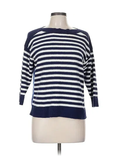 Pre-owned Chico's Pullover Sweater In Blue