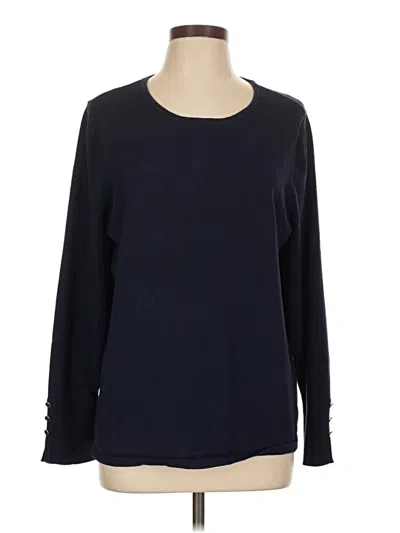 Pre-owned Chico's Pullover Sweater In Blue