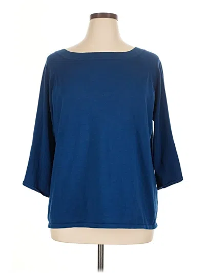 Pre-owned Chico's Pullover Sweater In Blue