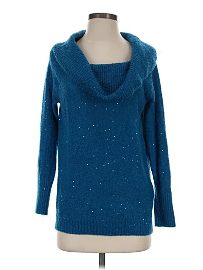 Pre-owned Chico's Pullover Sweater In Blue
