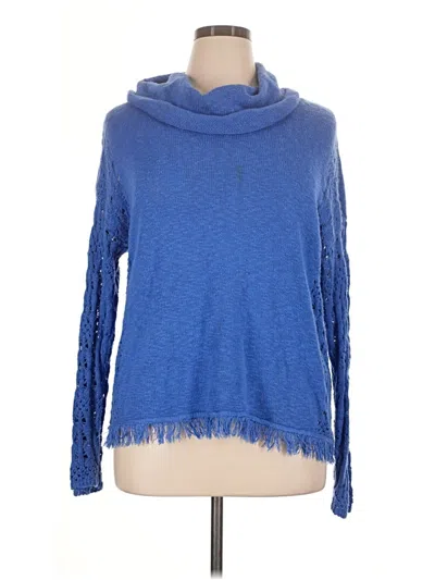 Pre-owned Chico's Pullover Sweater In Blue