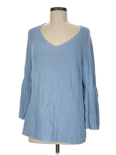 Pre-owned Chico's Pullover Sweater In Blue