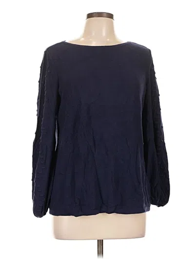 Pre-owned Chico's Pullover Sweater In Blue
