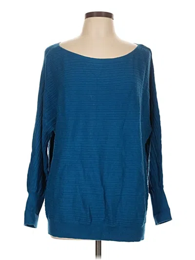 Pre-owned Chico's Pullover Sweater In Blue