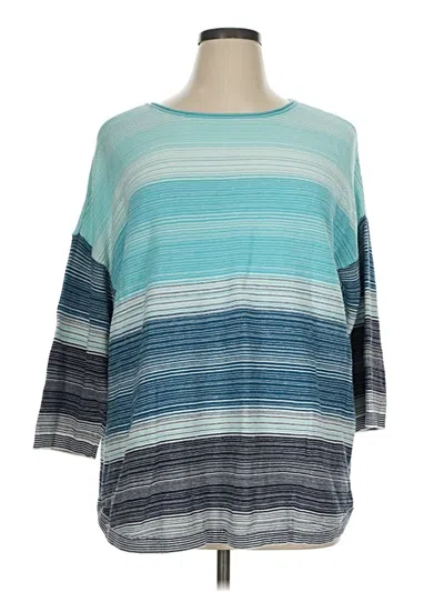 Pre-owned Chico's Pullover Sweater In Blue