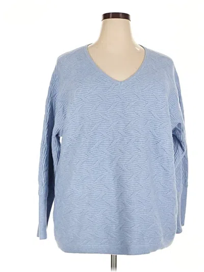 Pre-owned Chico's Pullover Sweater In Blue