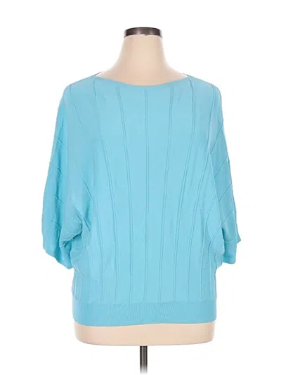 Pre-owned Chico's Pullover Sweater In Blue