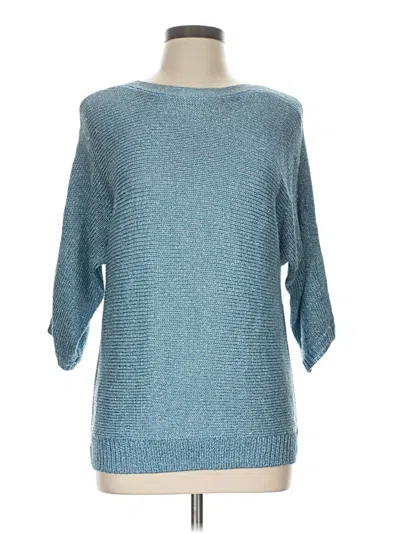 Pre-owned Chico's Pullover Sweater In Blue