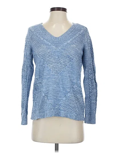 Pre-owned Chico's Pullover Sweater In Blue