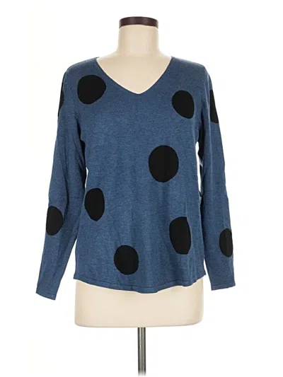 Pre-owned Chico's Pullover Sweater In Blue