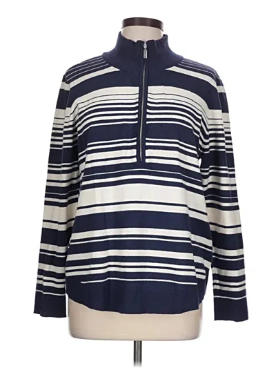 Pre-owned Chico's Pullover Sweater In Blue