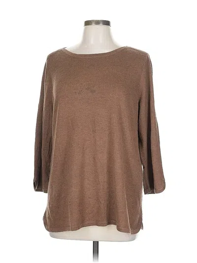 Pre-owned Chico's Pullover Sweater In Brown