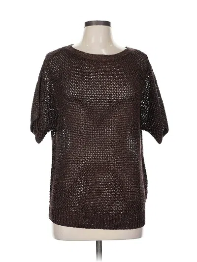 Pre-owned Chico's Pullover Sweater In Brown