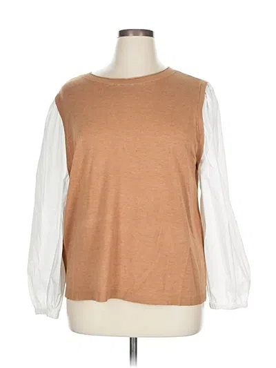 Pre-owned Chico's Pullover Sweater In Brown