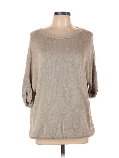 Pre-owned Chico's Pullover Sweater In Brown