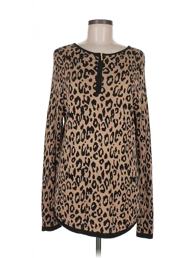 Pre-owned Chico's Pullover Sweater In Brown