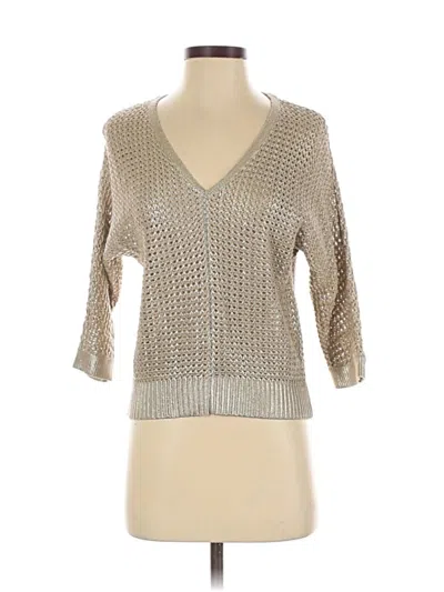 Pre-owned Chico's Pullover Sweater In Brown