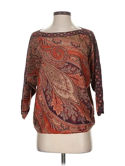 Pre-owned Chico's Pullover Sweater In Brown