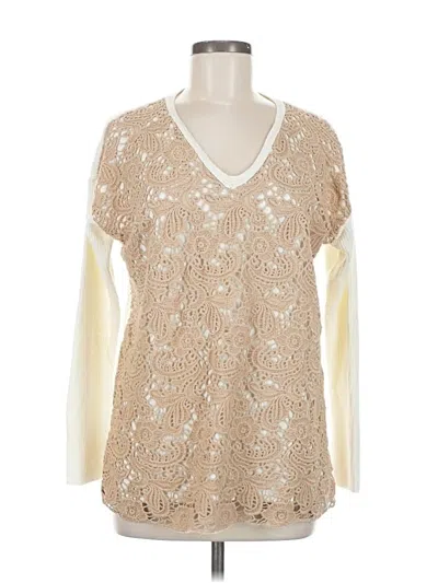 Pre-owned Chico's Pullover Sweater In Brown