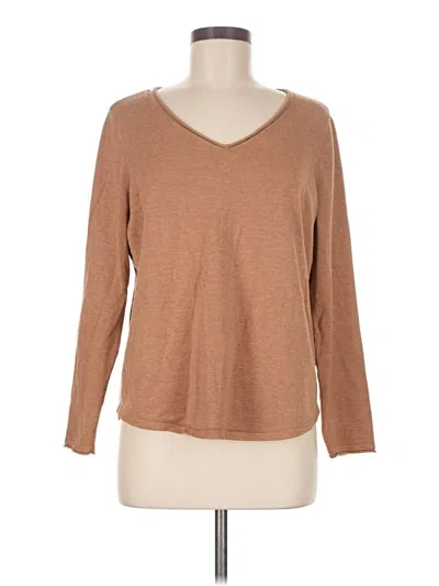 Pre-owned Chico's Pullover Sweater In Brown