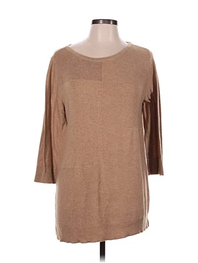 Pre-owned Chico's Pullover Sweater In Brown