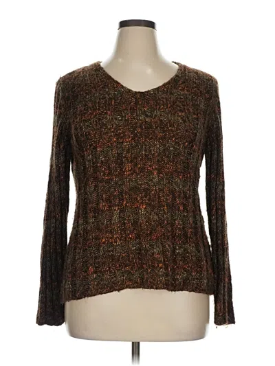 Pre-owned Chico's Pullover Sweater In Brown