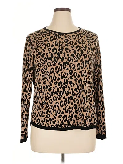 Pre-owned Chico's Pullover Sweater In Brown