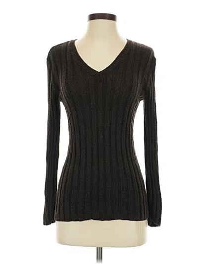 Pre-owned Chico's Pullover Sweater In Brown
