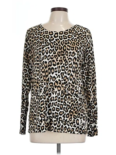 Pre-owned Chico's Pullover Sweater In Brown