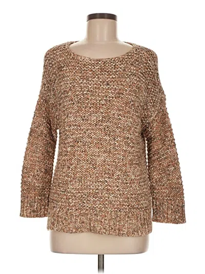 Pre-owned Chico's Pullover Sweater In Brown