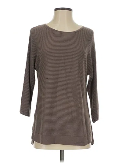 Pre-owned Chico's Pullover Sweater In Brown