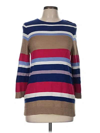 Pre-owned Chico's Pullover Sweater In Brown