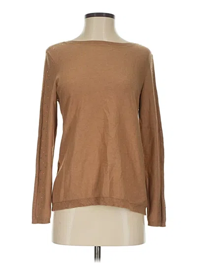 Pre-owned Chico's Pullover Sweater In Brown