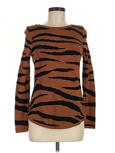 Pre-owned Chico's Pullover Sweater In Brown