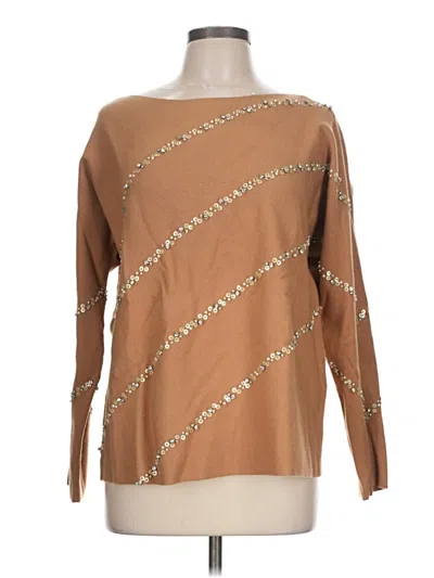 Pre-owned Chico's Pullover Sweater In Brown
