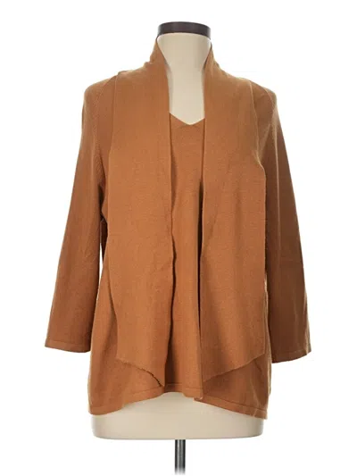 Pre-owned Chico's Pullover Sweater In Brown