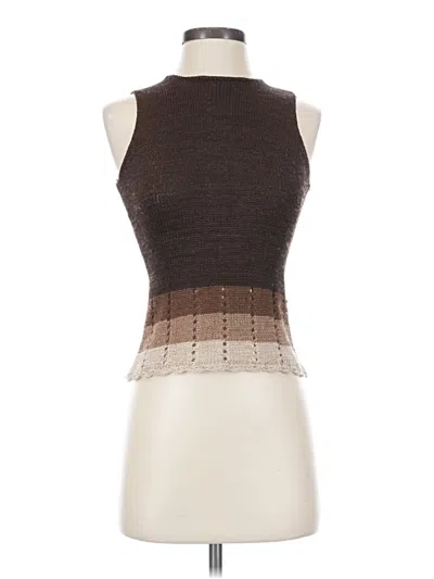 Pre-owned Chico's Pullover Sweater In Brown