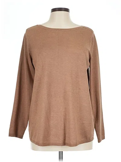 Pre-owned Chico's Pullover Sweater In Brown