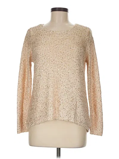 Pre-owned Chico's Pullover Sweater In Gold