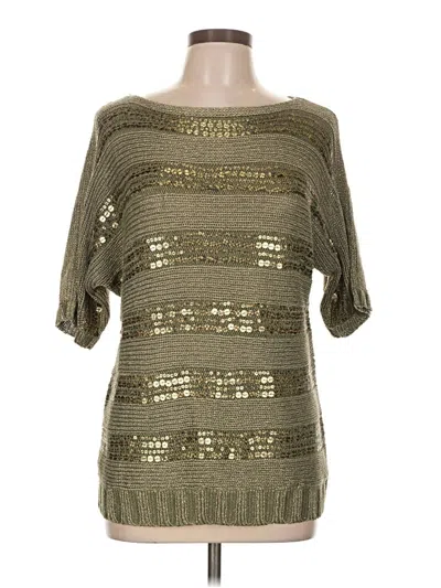 Pre-owned Chico's Pullover Sweater In Gold
