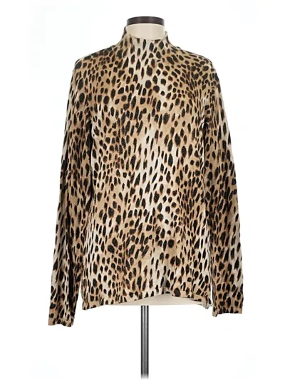 Pre-owned Chico's Pullover Sweater In Gold